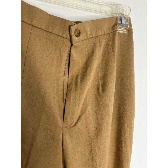 Vintage Briggs Made in USA Polyester Brown Trousers Pants Womens 4P - Picture 3 of 9